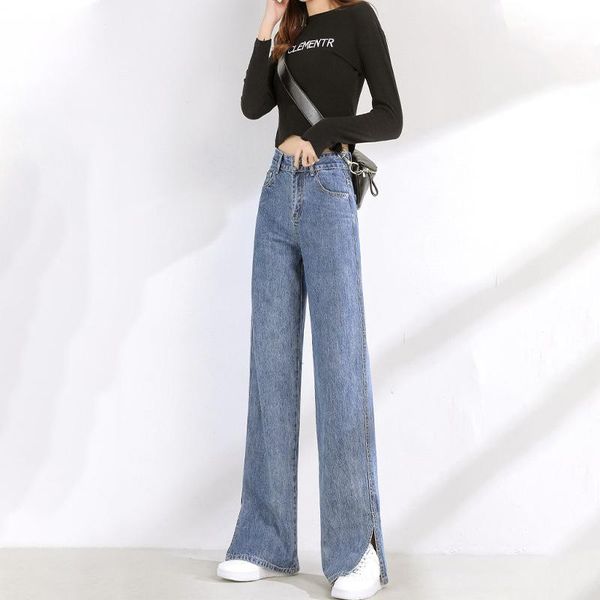 women's jeans woman high waist clothes wide leg denim clothing 2021 fashion harajuku straight pants female vintage streetwear, Blue
women's jeans woman high waist clothes wide leg denim clothing 2021 fashion harajuku straight pants female vintage streetwear, Blue