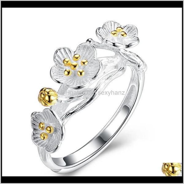 cluster drop delivery 2021 trendy sier color delicate blossom plum flower opening adjustable index finger rings for girls jewelry s-r50 sho1, Golden;silver
cluster drop delivery 2021 trendy sier color delicate blossom plum flower opening adjustable index finger rings for girls jewelry s-r50 sho1, Golden;silver
