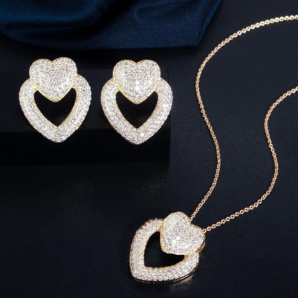earrings & necklace european and american fashion colorful jewelry set copper inlaid zircon love versatile sweet, Silver
earrings & necklace european and american fashion colorful jewelry set copper inlaid zircon love versatile sweet, Silver