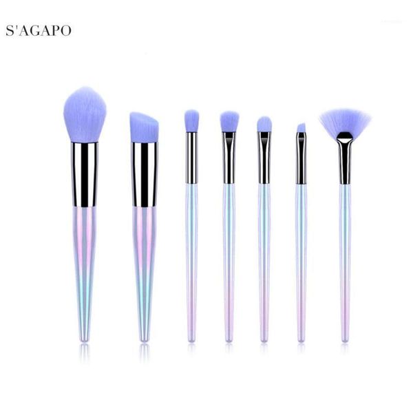 s'agapo 7pcs advanced purple makeup brush tool set cosmetic powder foundation eyeshadow blush blending beauty make up kit1
s'agapo 7pcs advanced purple makeup brush tool set cosmetic powder foundation eyeshadow blush blending beauty make up kit1