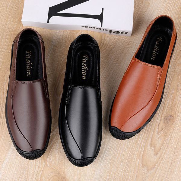 2021 new men's in spring, one foot pedaling lazy leisure trend doudou small leather driving black trendy shoes
2021 new men's in spring, one foot pedaling lazy leisure trend doudou small leather driving black trendy shoes