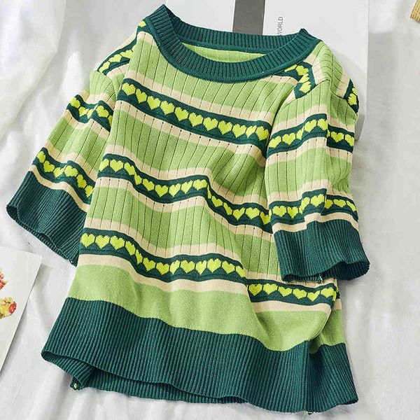 blazers spring avocado green short knitted shirt for women loose heart dotted striped knit summer blouse, White;black
blazers spring avocado green short knitted shirt for women loose heart dotted striped knit summer blouse, White;black