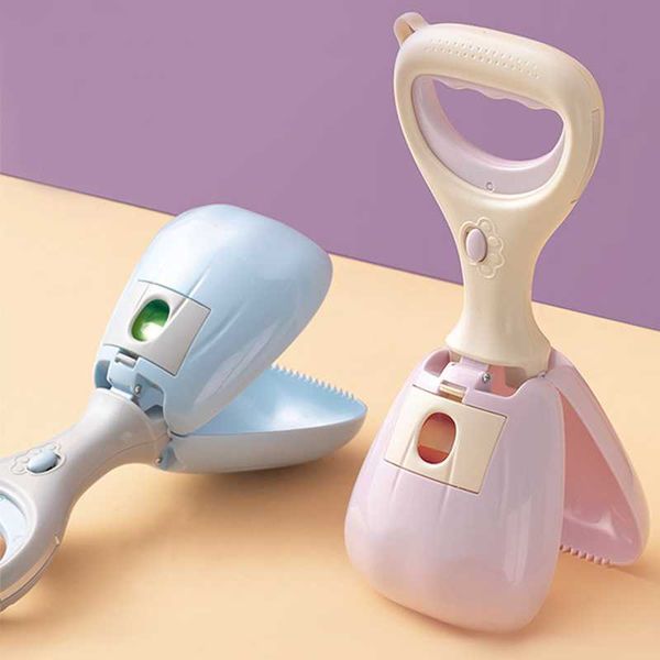 foldable pet dog pooper scooper cat toilet cleaning shovel outdoor long handle jaw poop scoop clip litter pickup travel & outdoors