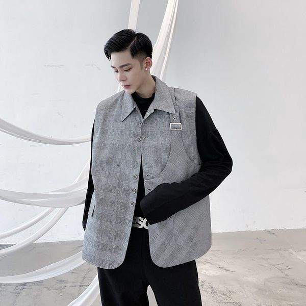 men's vests male harajuku streetwear vintage fashion vest waistcoat men casual loose suit sleeveless blazers jacket, Black;white
men's vests male harajuku streetwear vintage fashion vest waistcoat men casual loose suit sleeveless blazers jacket, Black;white