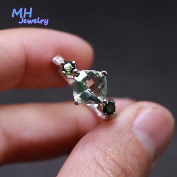 Jewelry Natural Green Amethyst And Tourmaline Gemstone Ring 925 Sterling Silver Fine For Lady Engagement Gift Cluster Rings, Golden;silver
Jewelry Natural Green Amethyst And Tourmaline Gemstone Ring 925 Sterling Silver Fine For Lady Engagement Gift Cluster Rings, Golden;silver