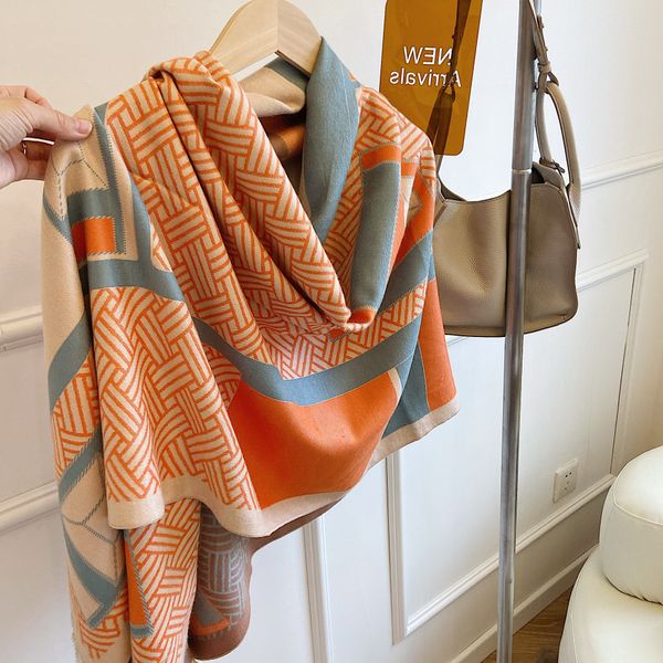 new fashion all-match cashmere color matching square scarf womens autumn and winter warm air conditioning dual-use shawl wholesale, Blue;gray
new fashion all-match cashmere color matching square scarf womens autumn and winter warm air conditioning dual-use shawl wholesale, Blue;gray