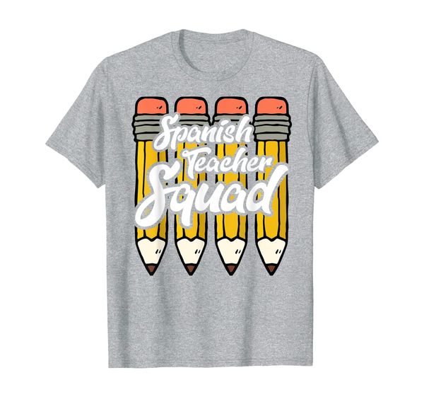 spanish teacher squad espanol team gifts t-shirt, White;black 
spanish teacher squad espanol team gifts t-shirt, White;black