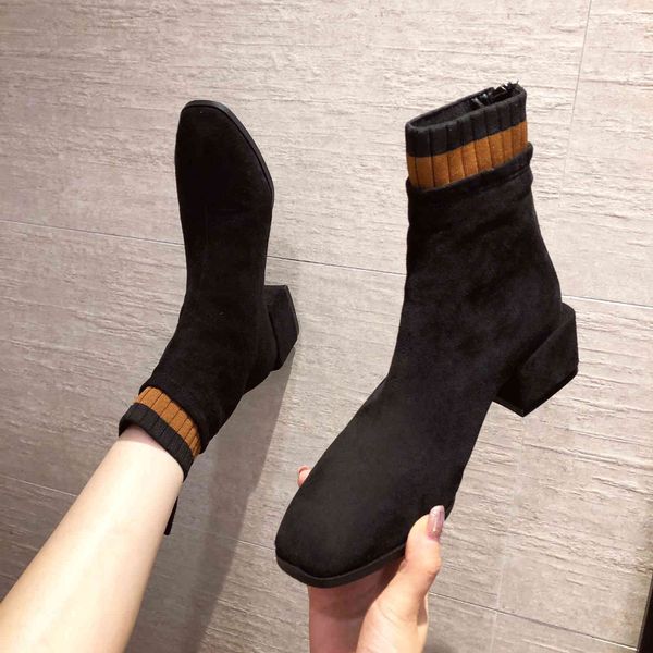 boots martin british style autumn and winter net red women's short boots socks shoes women, Black
boots martin british style autumn and winter net red women's short boots socks shoes women, Black
