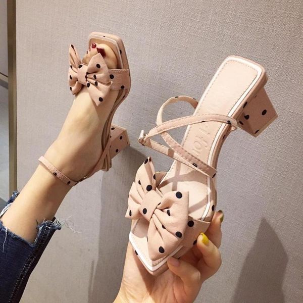 polka dot lace bowknot sweet sandals women colors block thick med high heels sandalias mujer elegant square toe zapatillas femme, Black
polka dot lace bowknot sweet sandals women colors block thick med high heels sandalias mujer elegant square toe zapatillas femme, Black