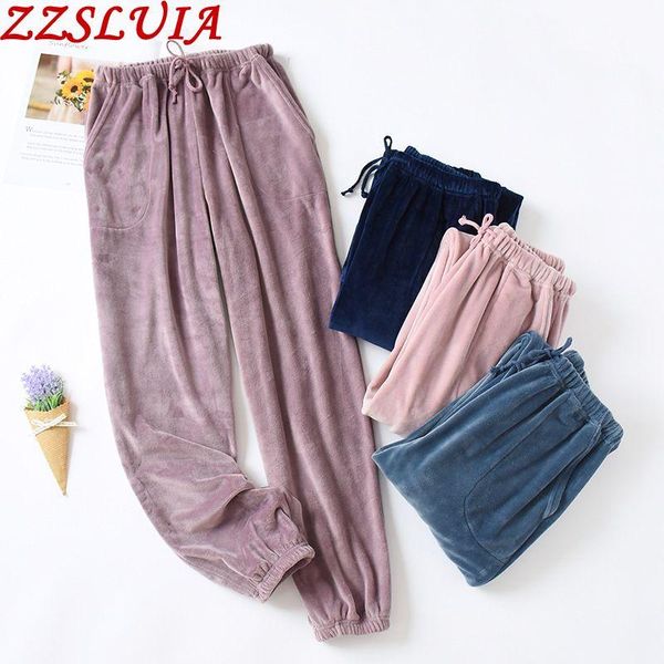 women's sleepwear couple sleep bottoms beam feet pants winter solid color homewear thick velvet night clothes outer wear, Black;red
women's sleepwear couple sleep bottoms beam feet pants winter solid color homewear thick velvet night clothes outer wear, Black;red