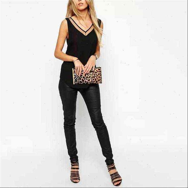 summer womens shirts and blouses vest v neck sleeveless oversized see through chiffon mesh spliced women shirt 290740, White
summer womens shirts and blouses vest v neck sleeveless oversized see through chiffon mesh spliced women shirt 290740, White