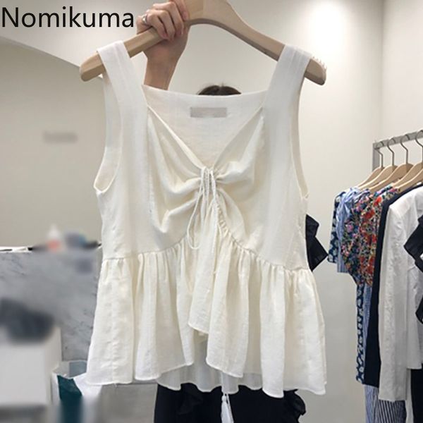 nomikuma korean drawstring lace up v-neck women tank ruffle sweet sleeveless camis spring summer new tanks 6f560 210427, White
nomikuma korean drawstring lace up v-neck women tank ruffle sweet sleeveless camis spring summer new tanks 6f560 210427, White