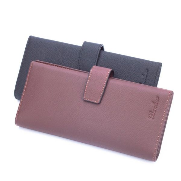 wallets men's casual genuine leather trifold long clutches handbags 2 colors, Red;black
wallets men's casual genuine leather trifold long clutches handbags 2 colors, Red;black