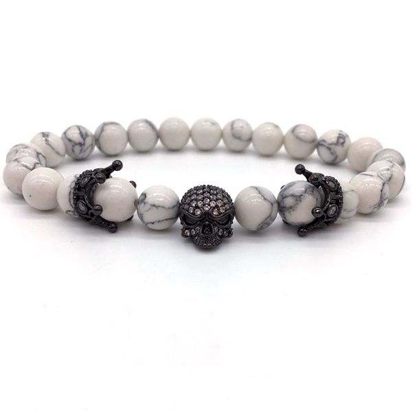 fashion brand natural beads strand pulsera pave cz skeleton cráneo black white turquoise , piedra, roca hombres de energ à a europeo joyerÃa
fashion brand natural beads strand pulsera pave cz skeleton cráneo black white turquoise , piedra, roca hombres de energ à a europeo joyerÃa
