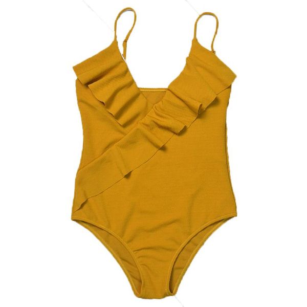 women yellow knitted v-neck ruffle striped swimwear one piece solid swimsuit suits bikini beachwear y0041 one-piece
women yellow knitted v-neck ruffle striped swimwear one piece solid swimsuit suits bikini beachwear y0041 one-piece