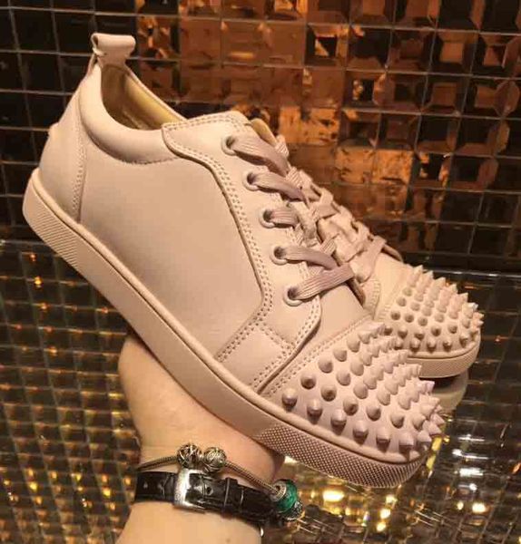 famous paris man casual shoes spiked genuine leather sneakers red bottom junior flats men vieira flat luxury lowcut, Black
famous paris man casual shoes spiked genuine leather sneakers red bottom junior flats men vieira flat luxury lowcut, Black