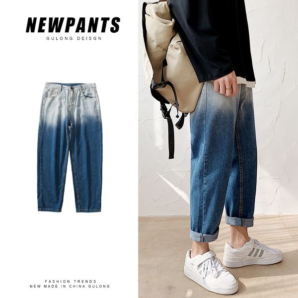 Gradient Jeans Mens Fashion Washed Retro Casual Jeans Pants Men Streetwear Loose Hip Hop Straight Denim Trousers Mens -3XL, Black
Gradient Jeans Mens Fashion Washed Retro Casual Jeans Pants Men Streetwear Loose Hip Hop Straight Denim Trousers Mens -3XL, Black