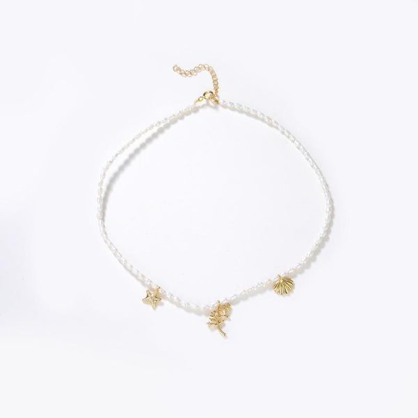 pendant necklaces lovely fashion fresh shell seaweed starfish natural rice pearl necklace female, Silver
pendant necklaces lovely fashion fresh shell seaweed starfish natural rice pearl necklace female, Silver