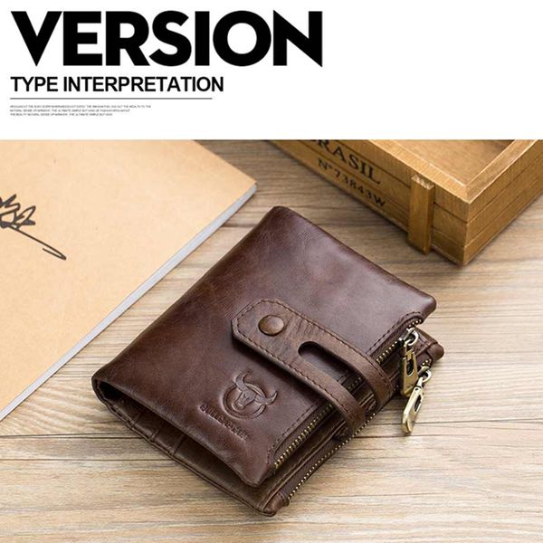 bullcaptain genuine leather rfid men wallet credit business card holders double zipper cowhide purse carteira 021, Red;black
bullcaptain genuine leather rfid men wallet credit business card holders double zipper cowhide purse carteira 021, Red;black