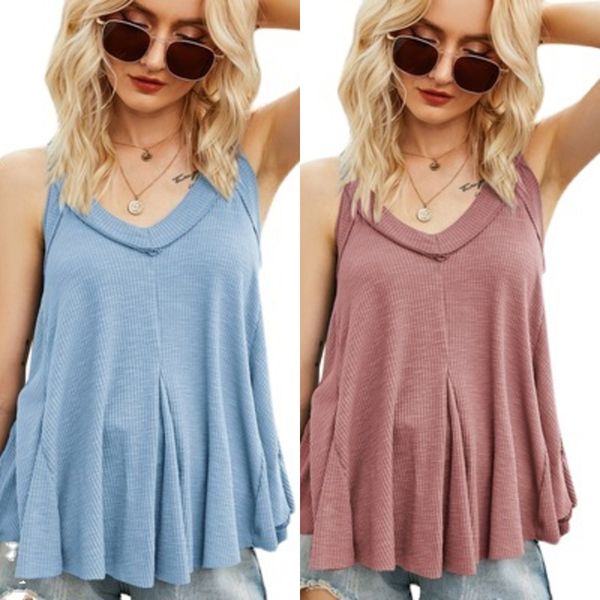 2021 summer women's new irregular multi hem v-neck cotton comfortable suspender top, Black;white
2021 summer women's new irregular multi hem v-neck cotton comfortable suspender top, Black;white
