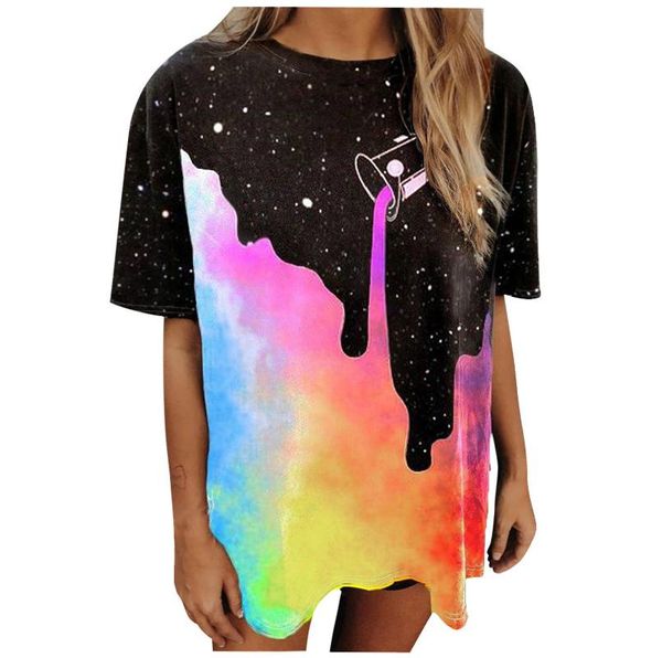 shirt rainbow printed oversized t-shirt round collar pattern casual short sleeve summer vintage drop sleeves camisetas women's, White
shirt rainbow printed oversized t-shirt round collar pattern casual short sleeve summer vintage drop sleeves camisetas women's, White