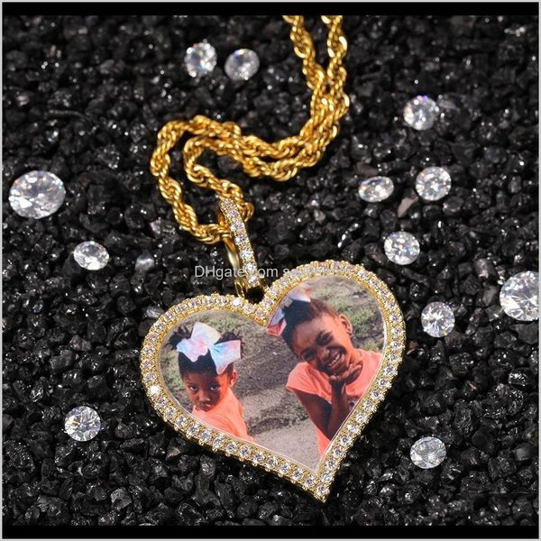 & pendants drop delivery 2021 custom pos necklace fashion gold plated memory iced out heart pendant mens hip hop necklaces jewelry 3p1sa, Silver
& pendants drop delivery 2021 custom pos necklace fashion gold plated memory iced out heart pendant mens hip hop necklaces jewelry 3p1sa, Silver