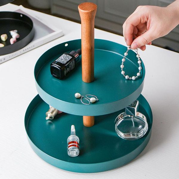 kitchen storage & organization nordic double-layer tray metal wood creative jewelry rack deskdessert home decor
kitchen storage & organization nordic double-layer tray metal wood creative jewelry rack deskdessert home decor