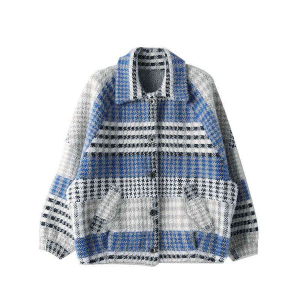 baoshili plaid plush long sleeve coat women's short autumn and winter 2021 fashion loose top, Black;brown
baoshili plaid plush long sleeve coat women's short autumn and winter 2021 fashion loose top, Black;brown