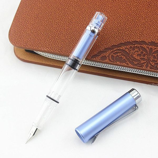 fountain pens fashion brief transparent pen silver clip colorful ink student school supplies stationery
fountain pens fashion brief transparent pen silver clip colorful ink student school supplies stationery