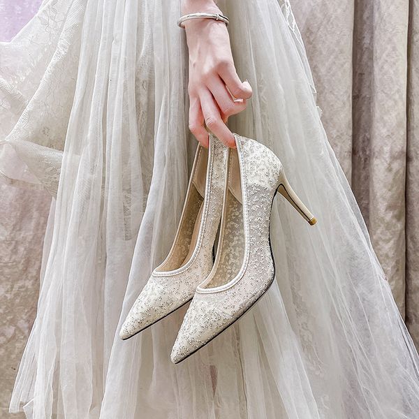 luxury dress shoes high-heeled thin heel sequins gauze bride bridmaid lace wedding banquet drs single sho, Black
luxury dress shoes high-heeled thin heel sequins gauze bride bridmaid lace wedding banquet drs single sho, Black