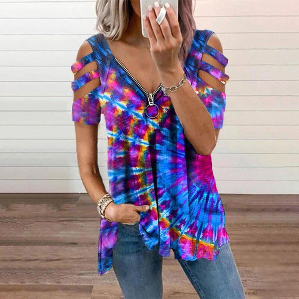 women's t-shirt womens t-shirts rose print v-neck zipper hollow out short sleeve cold shoulder tshirt casual loose pullover tee shirt, White
women's t-shirt womens t-shirts rose print v-neck zipper hollow out short sleeve cold shoulder tshirt casual loose pullover tee shirt, White