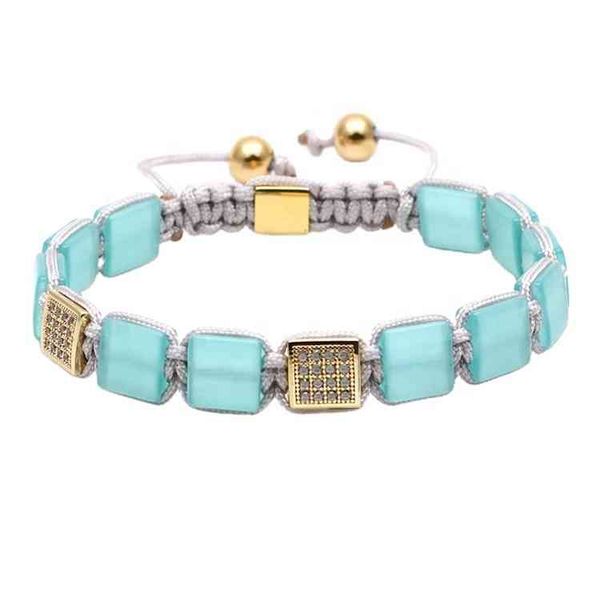 luxury christmas gift bracelet turquoise square beads with micro pave inlay zircon gold plated diamonds bracelet women, Golden;silver
luxury christmas gift bracelet turquoise square beads with micro pave inlay zircon gold plated diamonds bracelet women, Golden;silver