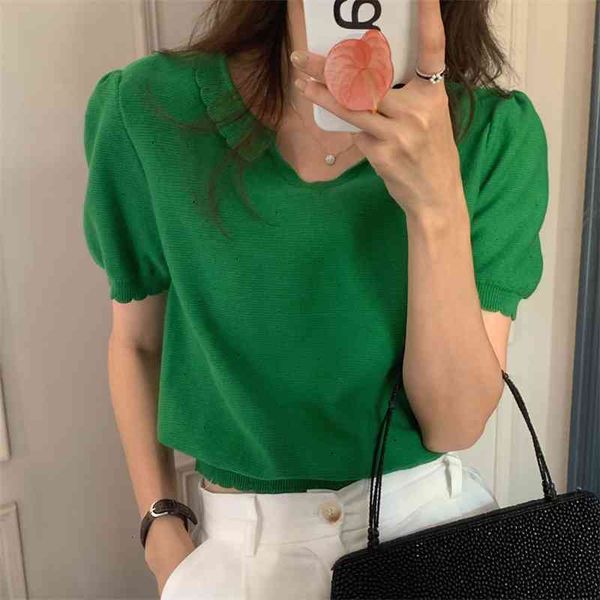 women's t-shirt summer tee knitwear short-sleeved 2021 basewear hollow out casual solid fashion chic loose brief t-shirts lng, White
women's t-shirt summer tee knitwear short-sleeved 2021 basewear hollow out casual solid fashion chic loose brief t-shirts lng, White