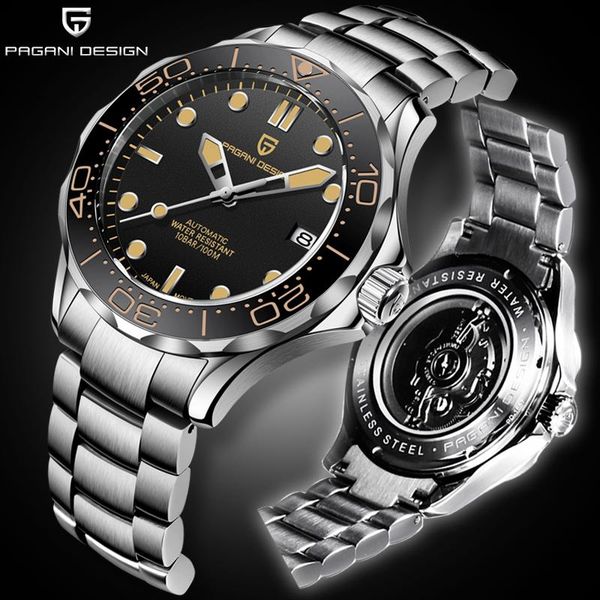 wristwatches pagani design 2021 mechanical watches business 100m waterproof ceramic bezel watch men nh35a luminous clock relogi, Slivery;brown
wristwatches pagani design 2021 mechanical watches business 100m waterproof ceramic bezel watch men nh35a luminous clock relogi, Slivery;brown