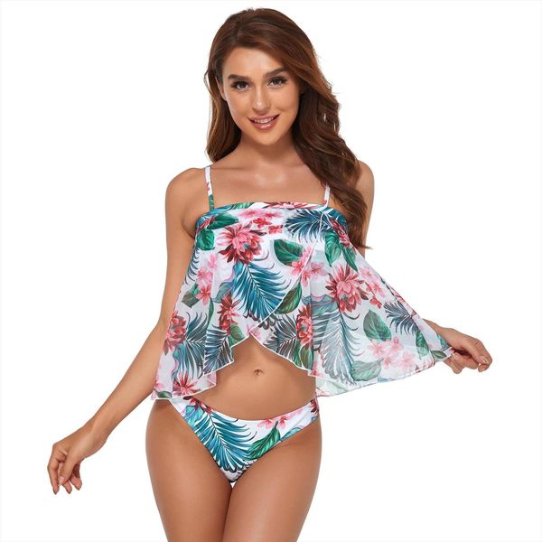 three piece floral print female womens swimsuit bikini two low rise jacket beach short, White;black 
three piece floral print female womens swimsuit bikini two low rise jacket beach short, White;black