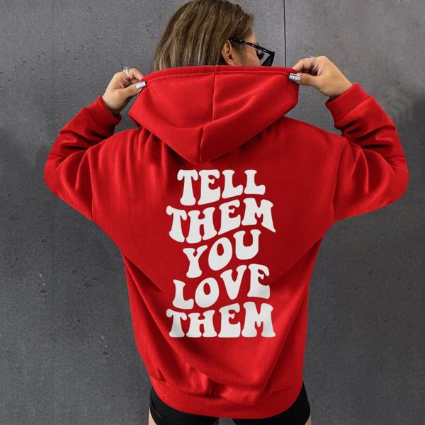women's hoodies & sweatshirts tell them you love funny graphic hoody pullover autumn fashion back letter sweatshirt aesthetic hoodie un, Black
women's hoodies & sweatshirts tell them you love funny graphic hoody pullover autumn fashion back letter sweatshirt aesthetic hoodie un, Black