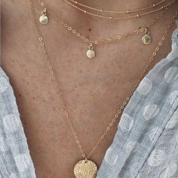 designer necklace vintage on the neck layered one piece disc pendant cha aesthetic jewelry for women decorations girls gift wholesale, Silver
designer necklace vintage on the neck layered one piece disc pendant cha aesthetic jewelry for women decorations girls gift wholesale, Silver
