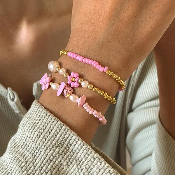 beaded, strands sweet pink natural stone flower beaded bracelet set women 3pcs/set imitation pearls charm strand bracelets jewelry gift, Black
beaded, strands sweet pink natural stone flower beaded bracelet set women 3pcs/set imitation pearls charm strand bracelets jewelry gift, Black