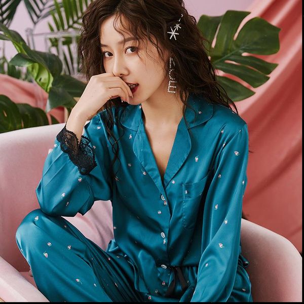 pure silk pajamas 100% women sleepwear mulberry long sleeve xxl trouser real homewear summer soft pijama, Black;red
pure silk pajamas 100% women sleepwear mulberry long sleeve xxl trouser real homewear summer soft pijama, Black;red