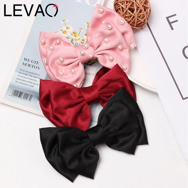 levao chiffon pearl hair clips two-layer bow barrettes solid color pins lady wild simple headwear ponytail clips1 
levao chiffon pearl hair clips two-layer bow barrettes solid color pins lady wild simple headwear ponytail clips1
