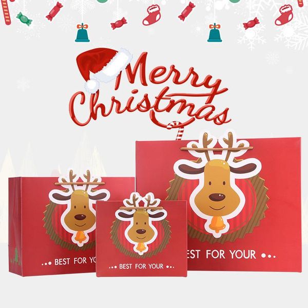 gift wrap 5pcs/lot christmas reindeer cardboard bags batch party year decoration house red paper bag for business wholesale
gift wrap 5pcs/lot christmas reindeer cardboard bags batch party year decoration house red paper bag for business wholesale