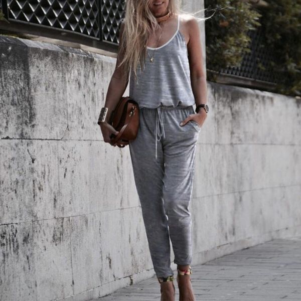 women's jumpsuits & rompers women summer casual cotton soft jumpsuit sling low chest pocket solid color lace up belts long d30, Black;white
women's jumpsuits & rompers women summer casual cotton soft jumpsuit sling low chest pocket solid color lace up belts long d30, Black;white