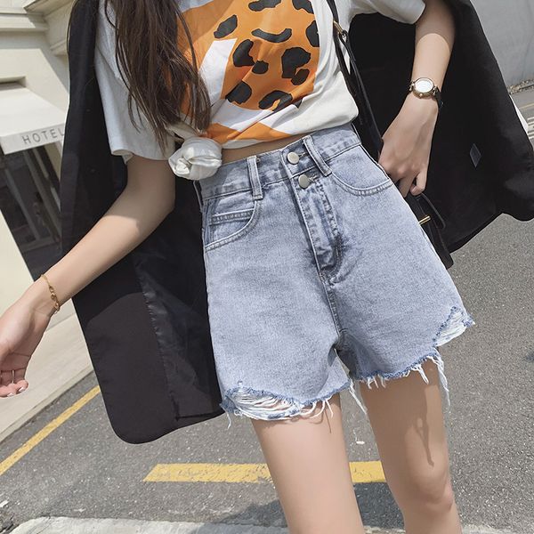 women's shorts 2021 elegant pants denim summer new korean version wear high waist show thin loose wide leg, White;black
women's shorts 2021 elegant pants denim summer new korean version wear high waist show thin loose wide leg, White;black