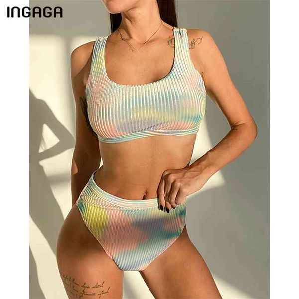 ingaga push up bikinis women's swimsuits high waist biquini tie dye swimwear cut bathing suits ribbed beachwear 210722, White;black
ingaga push up bikinis women's swimsuits high waist biquini tie dye swimwear cut bathing suits ribbed beachwear 210722, White;black