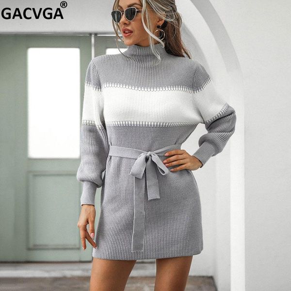 casual dresses gacvga turtleneck knitted women pullover sweater dress with sashes vintage autumn winter long sleeve female outwear, Black;gray
casual dresses gacvga turtleneck knitted women pullover sweater dress with sashes vintage autumn winter long sleeve female outwear, Black;gray