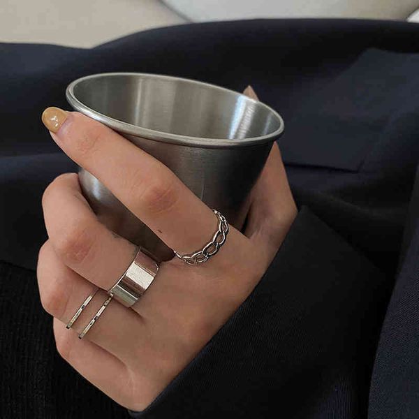 3pcs/set hiphop/rock metal geometry circular punk rings set opening index finger jewelry accessories buckle joint tail ring, Silver
3pcs/set hiphop/rock metal geometry circular punk rings set opening index finger jewelry accessories buckle joint tail ring, Silver