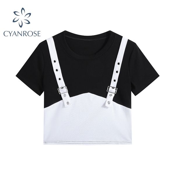 fashion patchwork t-shirt women safari style streetwear e-girl tee summer korean harajuku punk crop female 210430, White
fashion patchwork t-shirt women safari style streetwear e-girl tee summer korean harajuku punk crop female 210430, White