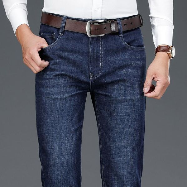 men's jeans spring autumn business for men 40 42 classic casual cotton stretch male straight denim pants, Blue
men's jeans spring autumn business for men 40 42 classic casual cotton stretch male straight denim pants, Blue