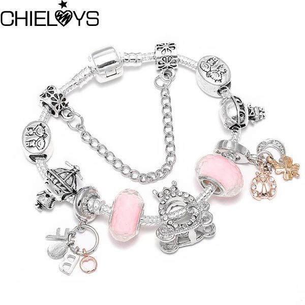 charm bracelets chieloys 2021 fashion brand for women diy beads crystal & bangles pulseras jewelry, Golden;silver
charm bracelets chieloys 2021 fashion brand for women diy beads crystal & bangles pulseras jewelry, Golden;silver