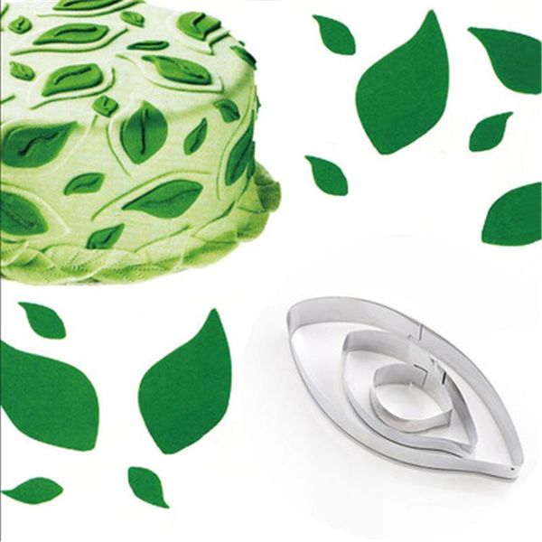 baking moulds 3pcs leaves shape cookie cutters biscuit mold stainless steel fondant for wedding cake decorating tools
baking moulds 3pcs leaves shape cookie cutters biscuit mold stainless steel fondant for wedding cake decorating tools